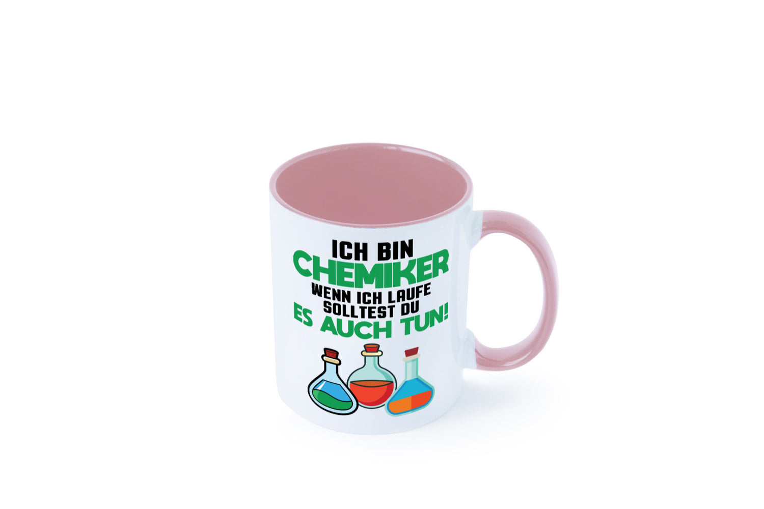 Ich bin chemiker wnen laufe solltest du es auch tun Humor Geschenkidee Tasse