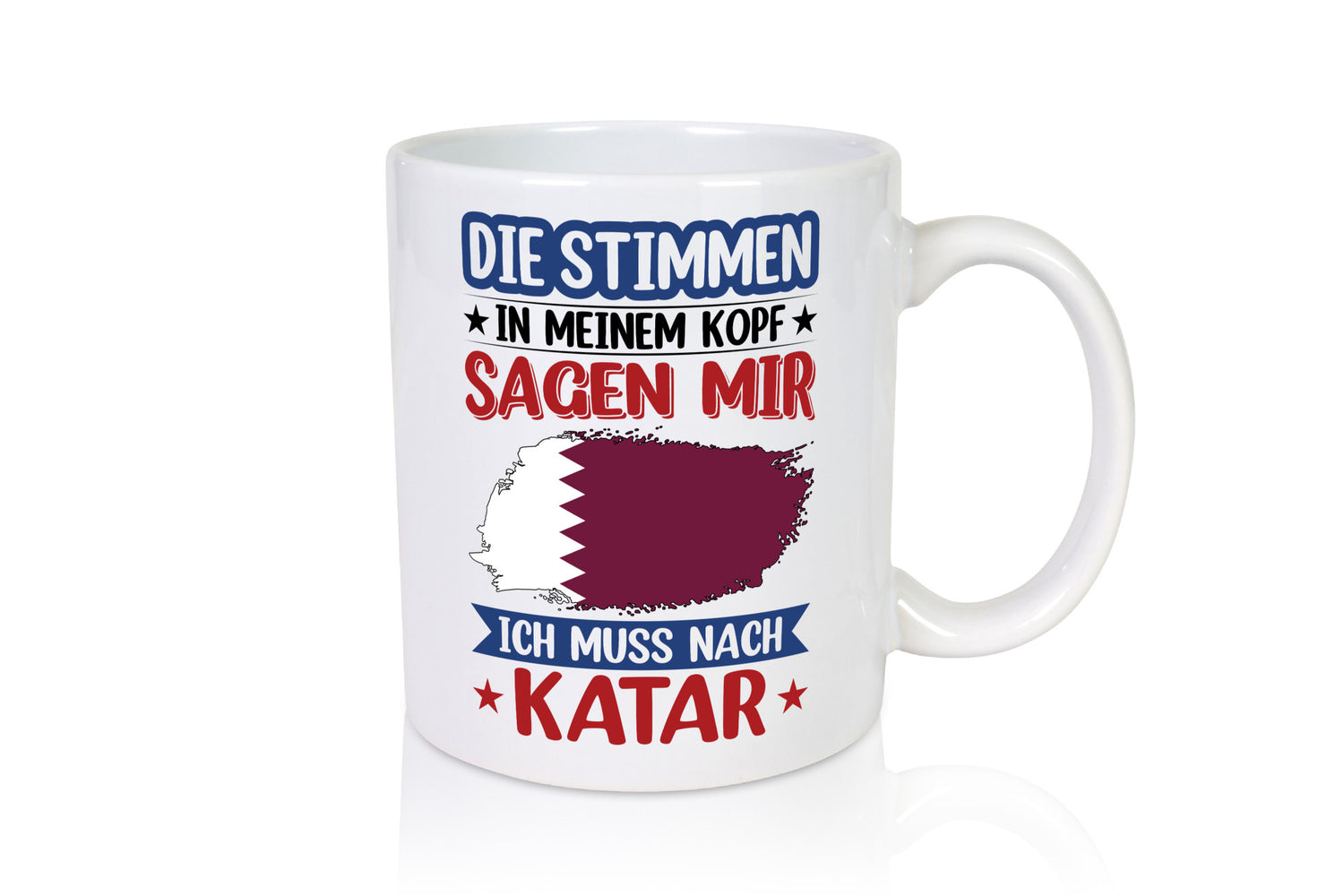 Katar | Urlaub Stimmen in meinem Kopf Traumland Geschenk Humor Geschenkidee