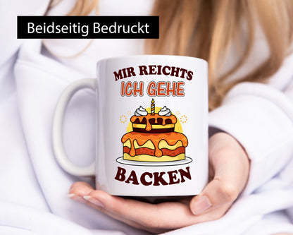Ich gehe backen | Bäcker Tasse Kuchen Torte Humor Geschenk Geschenkidee