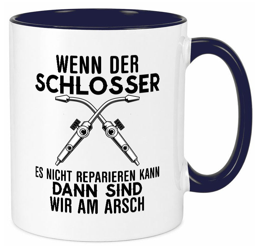Der Schlosser lustiger Spruch Geschenk Humor Geschenkidee Tasse