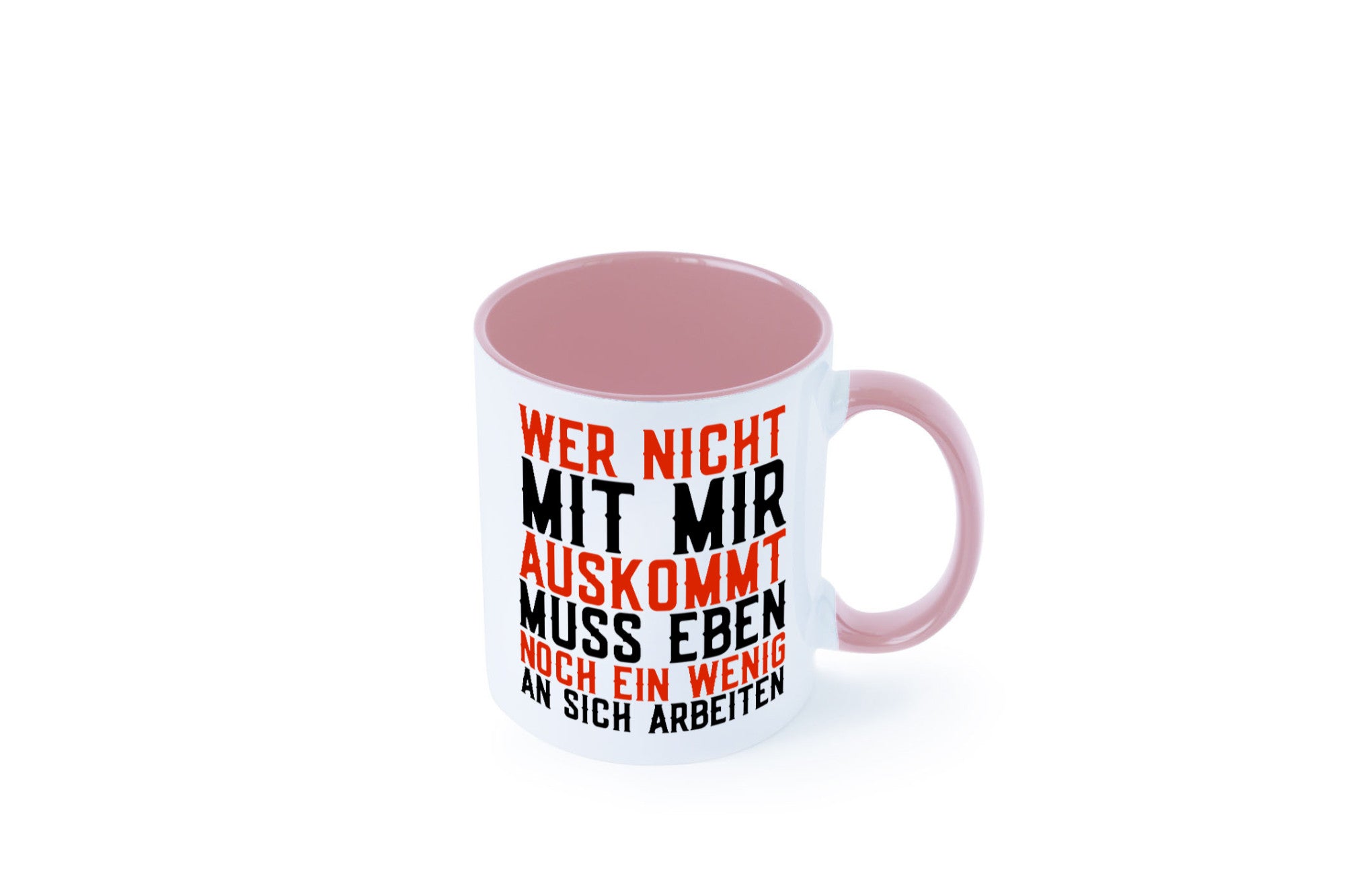 Wer nicht mit mir auskommt | Selbstbewusst witziger Spruch Geschenkidee Humor