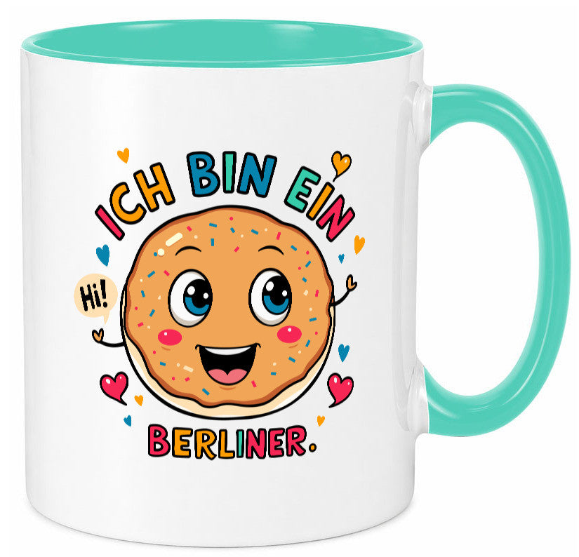 Ich bin ein Berliner | Krapfen Pfannkuchen Humor Geschenkidee Tasse