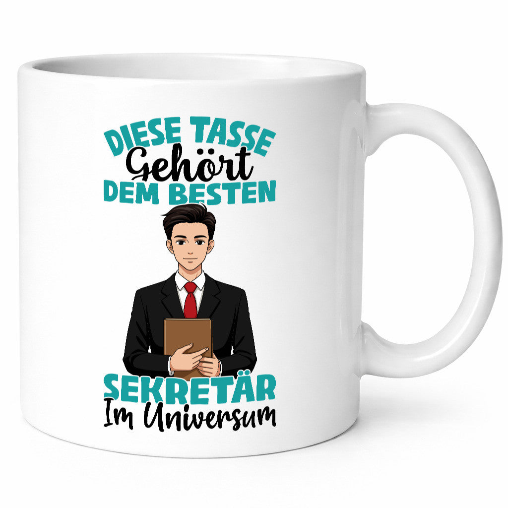 Im Universum: Sekretär | Büro Geschenkidee Arbeit Kollegen Humor Tasse