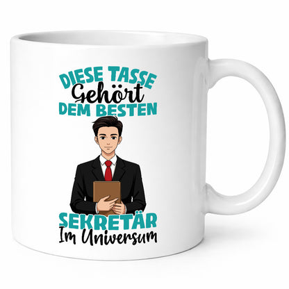 Im Universum: Sekretär | Büro Geschenkidee Arbeit Kollegen Humor Tasse