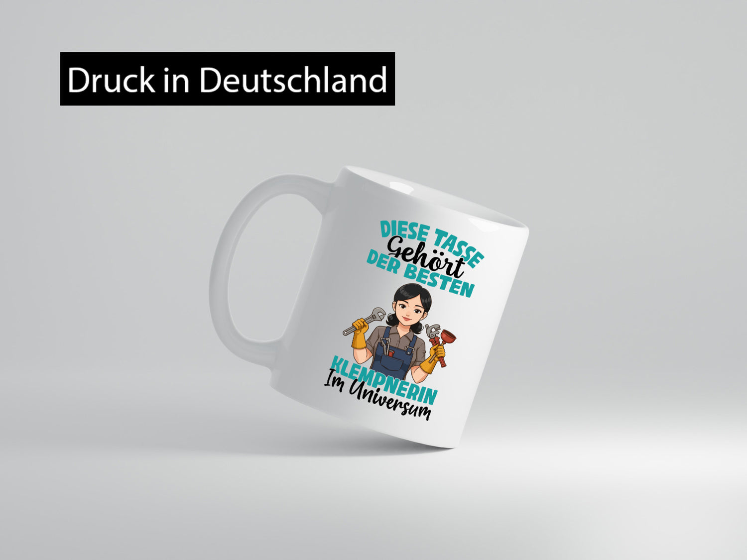 Im Universum: Klempnerin | Klempnerinnen lustiger Spruch Geschenk Humor