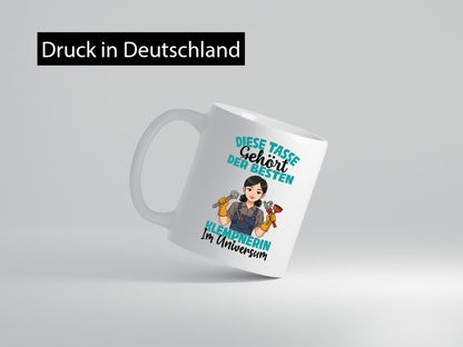 Im Universum: Klempnerin | Klempnerinnen lustiger Spruch Geschenk Humor