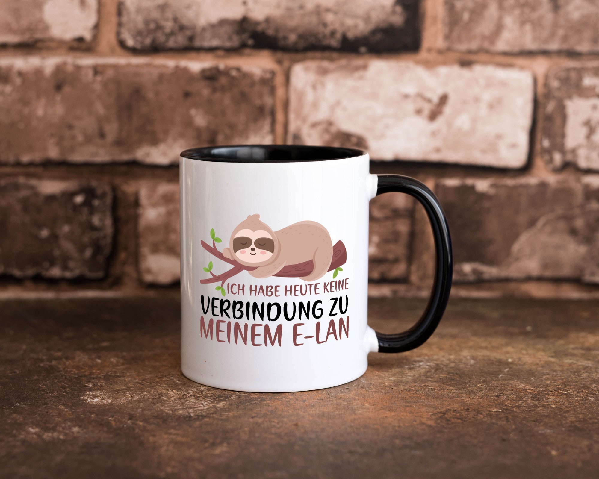 Verbindung zum Elan | WLAN Faultier Faulpelz Laufband Humor Tierliebhaber