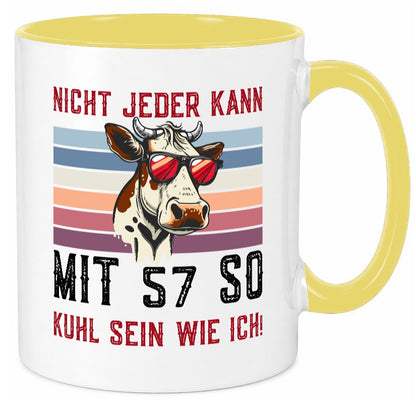 Mit 57 so gut aussehen | 57. Geburtstag Landwirt Bauer v2 lustig Geschenkidee Tasse