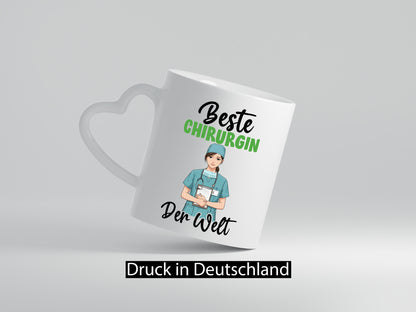 Beste Chirurgin | Chirurgie Krankenhaus v2 Humor Geschenkidee Tasse
