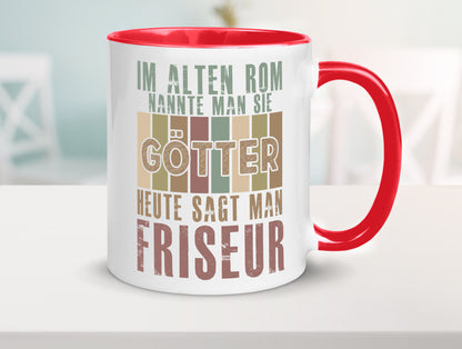 Heute sagt man: Friseur | Frisör Geschenkidee Humor Tasse
