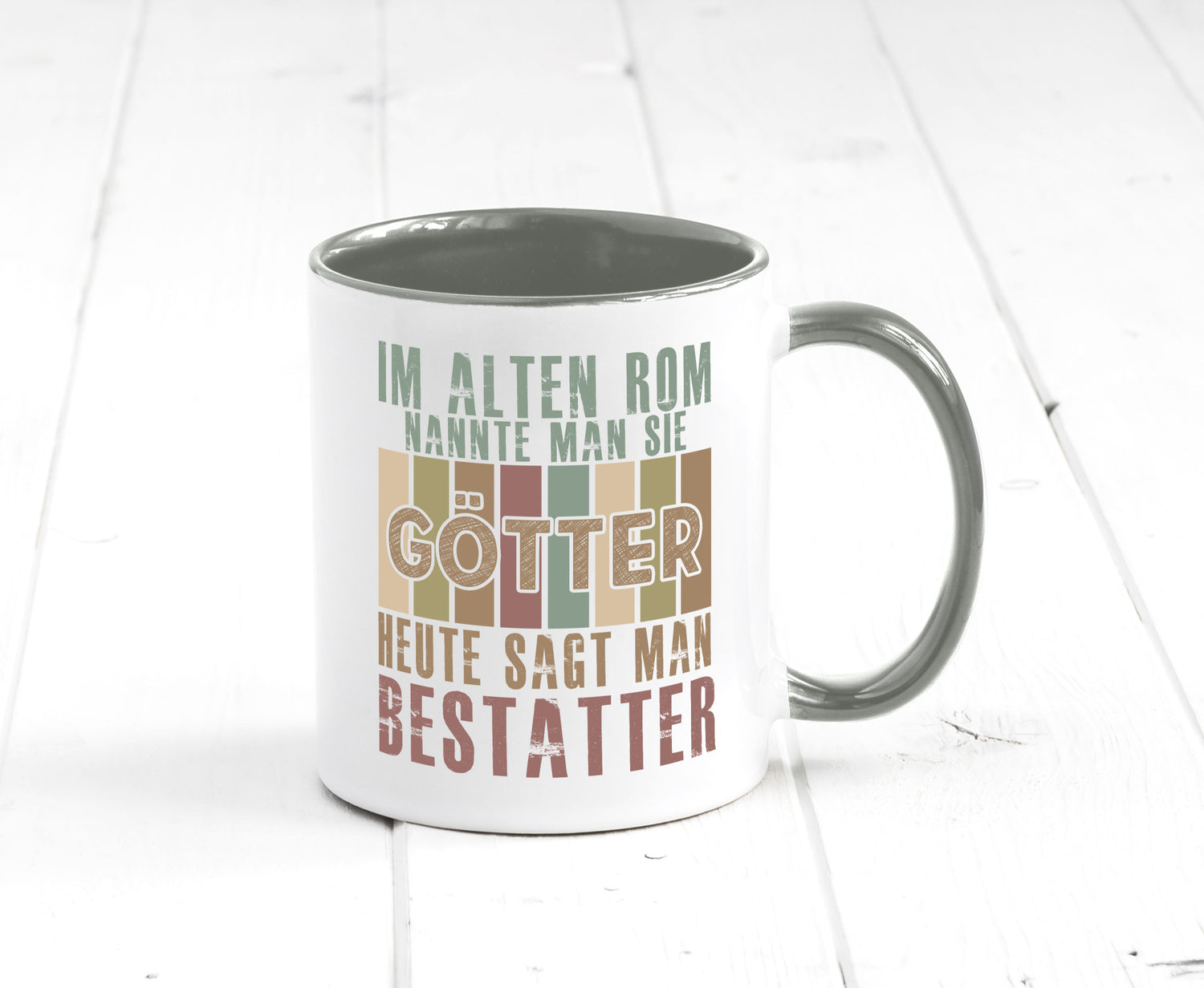 Heute sagt man: Bestatter | Bestattung Totengräber Geschenk Humor Geschenkidee