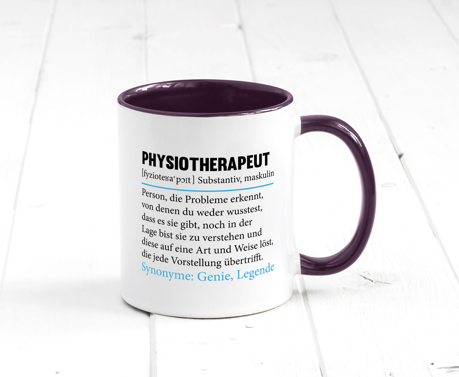 Physiotherapeut | Beruf Spruch Text lustig v2 Humor Arbeit Kollegen Büro