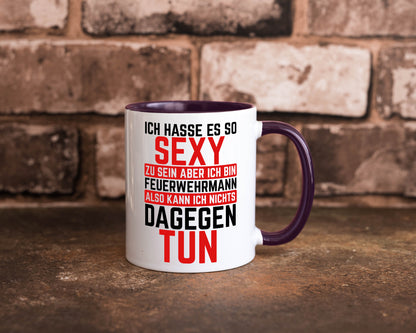 Sexy Feuerwehrmann | Helden Flammen Brandeinsatz lustig Humor Geschenkidee