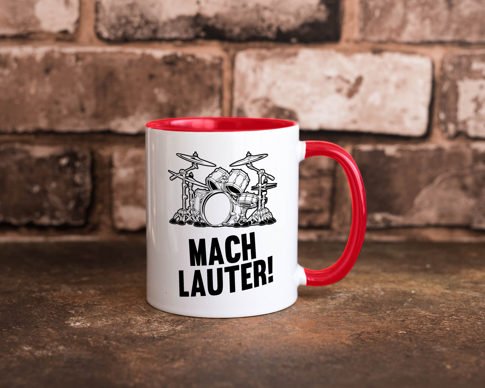 Mach lauter | Schlagzeug Band Musiker Geschenkidee Humor Tasse