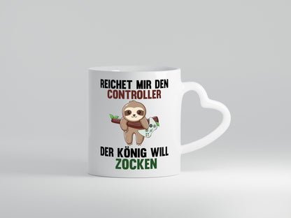Der gamer will Zocken | Faultier Zocker Geschenkidee Tierliebhaber Humor Tasse