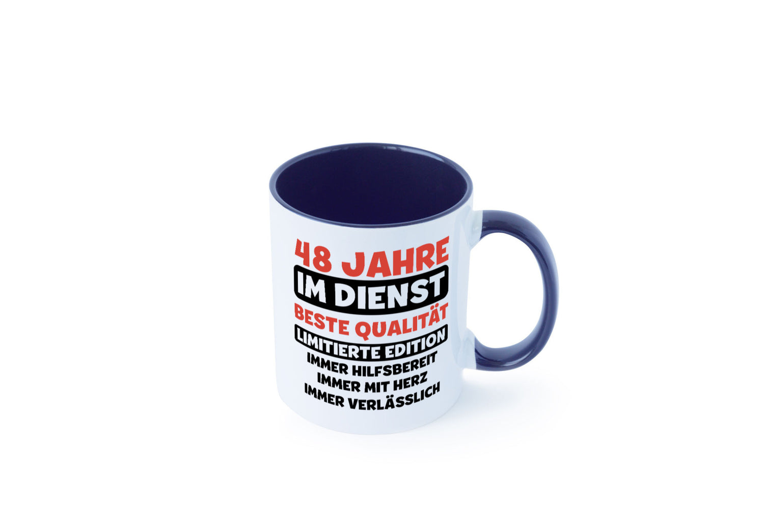 48 Jahre im Dienst | Jubiläum Arbeit v3 Humor Kollegen Büro Geschenkidee Tasse