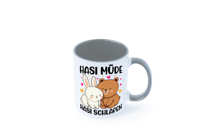 Hasi Müde | schlafen Kaninchen Häschen v2 lustiger Spruch Geschenk Humor