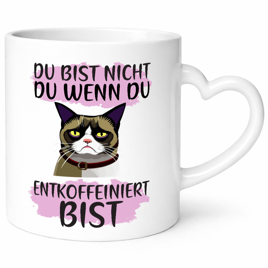 Spruch Tasse | Morgenmuffel Katze Entkoffeiniert lustig Tierliebhaber Humor