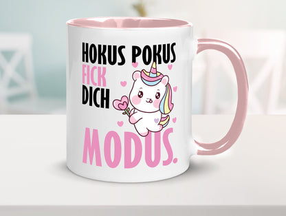 Hokus Pokus lustiger Spruch Geschenk Humor Geschenkidee Tasse