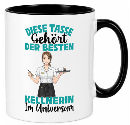 Im Universum: Kellnerin | Beruf kellnern Bedienung Geschenkidee Arbeit Kollegen