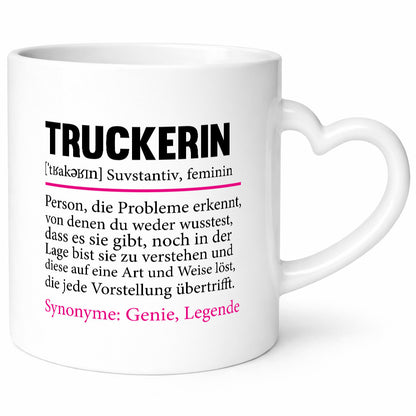 Truckerin | Spruch LKW Fahrerin Beruf Humor Geschenk Arbeit Kollegen Büro