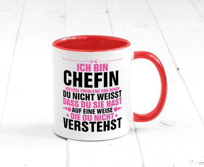 Löse Probleme: Chefin | Führungskraft Vorgesetzte lustiger Spruch Geschenk