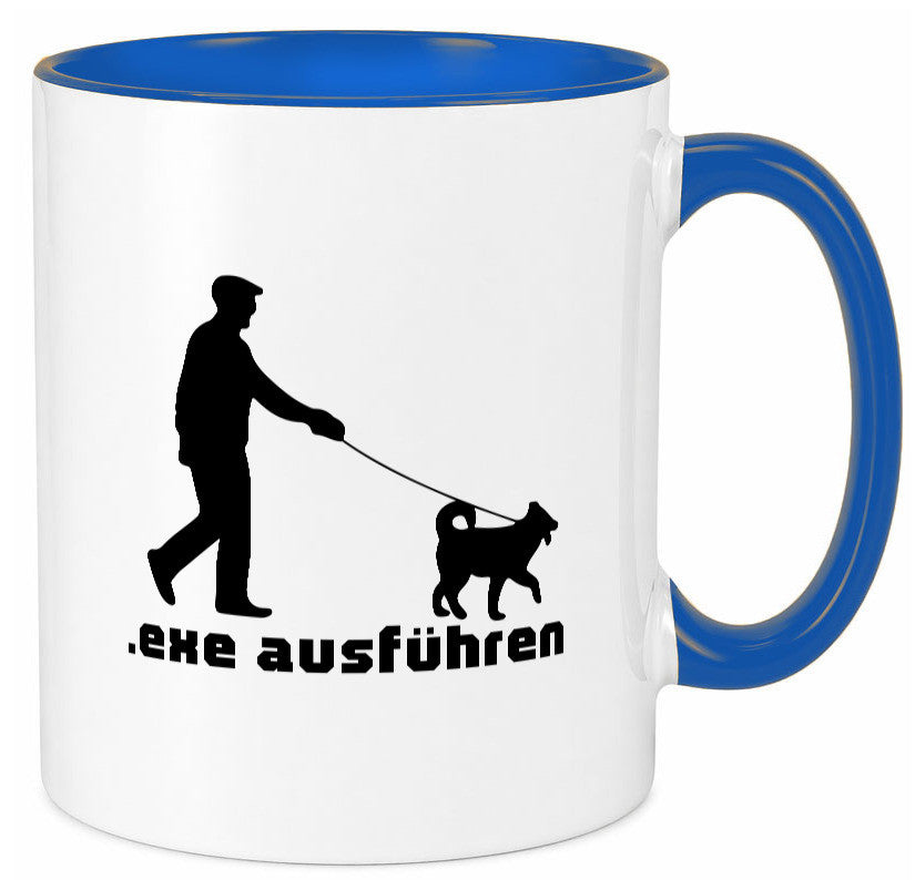 Exe ausführen | Echse Programmierer Informatiker Nerd Humor Geschenkidee Tasse