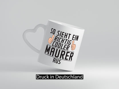 Richtig Cooler Maurer | Bau Handwerker Geschenk Humor Geschenkidee lustiger