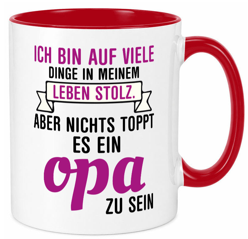 Opa Tasse | Stolzer Großvater Vatertag Enkelkinder Geschenk Familie