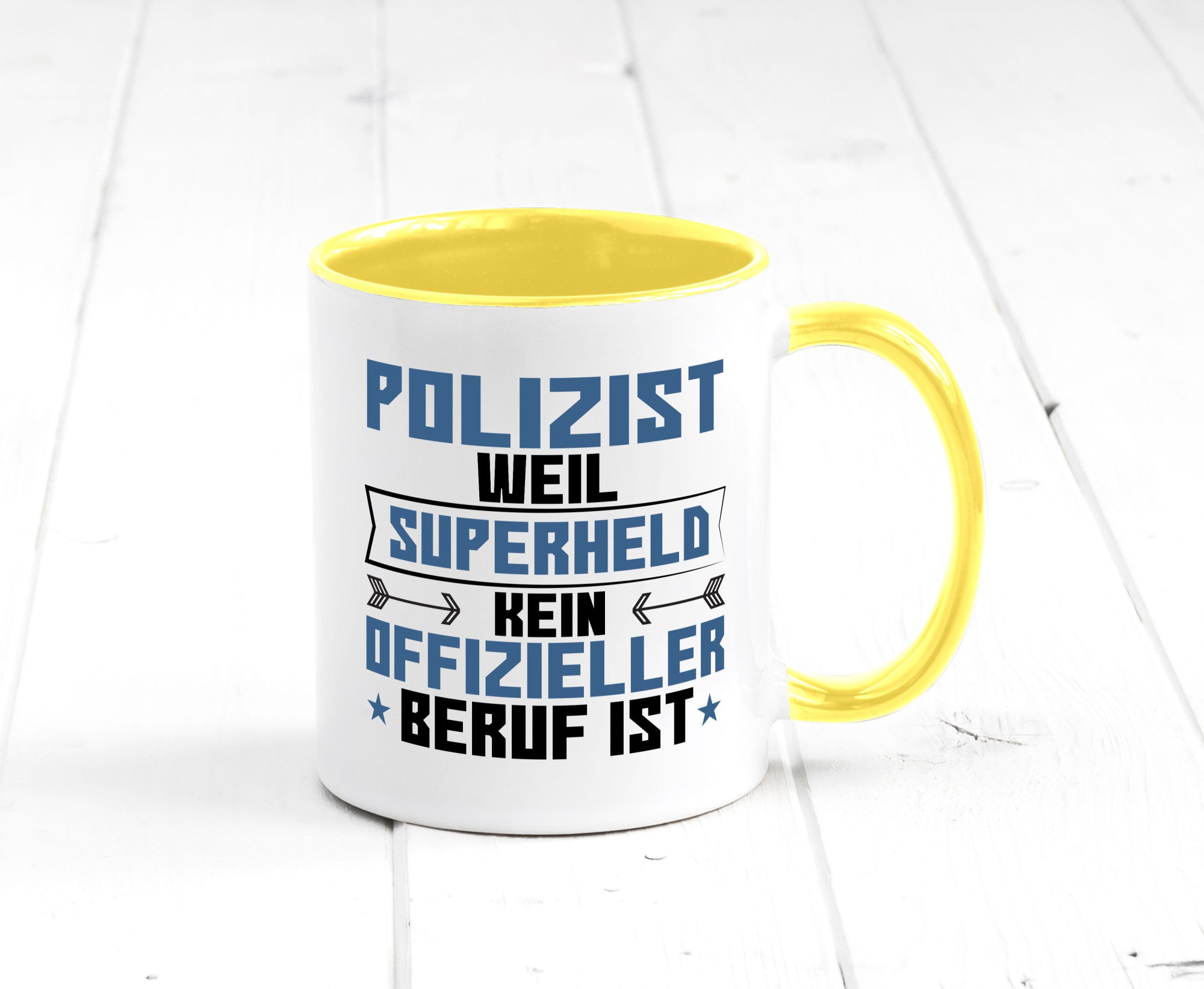 Superheld Polizist | Polizei lustiger Spruch Geschenk Humor Geschenkidee Tasse