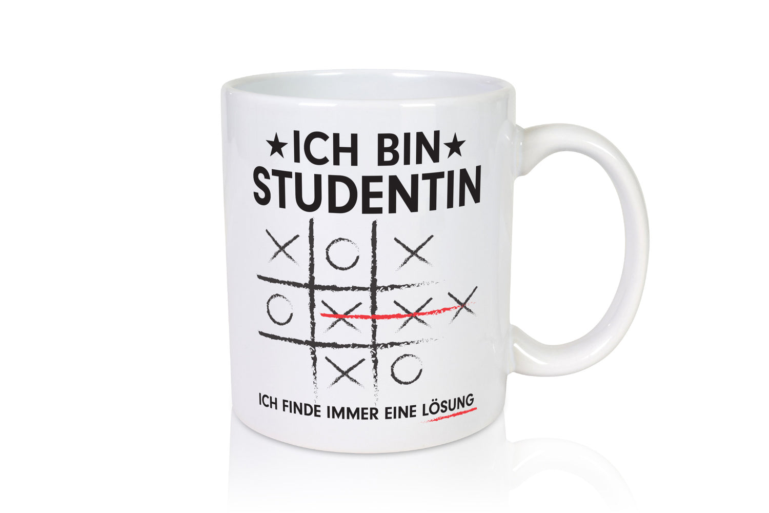 Löse Probleme: Studentin | Uni Studium Humor Geschenkidee Tasse
