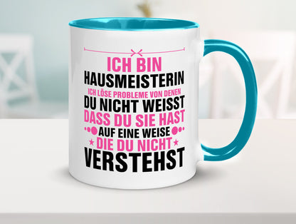 Löse Probleme: Hausmeisterin | Hauswart v2 Geschenk Humor Geschenkidee lustiger