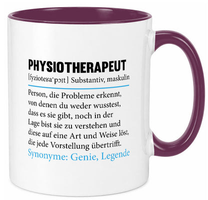 Physiotherapeut | Beruf Spruch Text lustig v2 Humor Arbeit Kollegen Büro