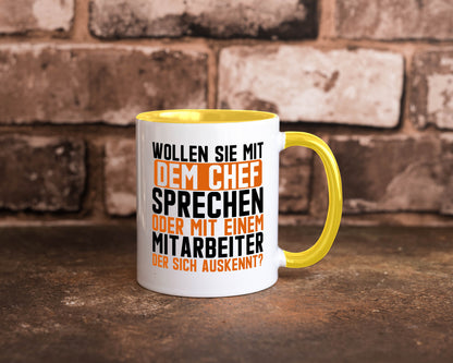 Wollen sie mit dem Chef Sprechen | Mitarbeiter Humor Arbeit Kollegen Büro