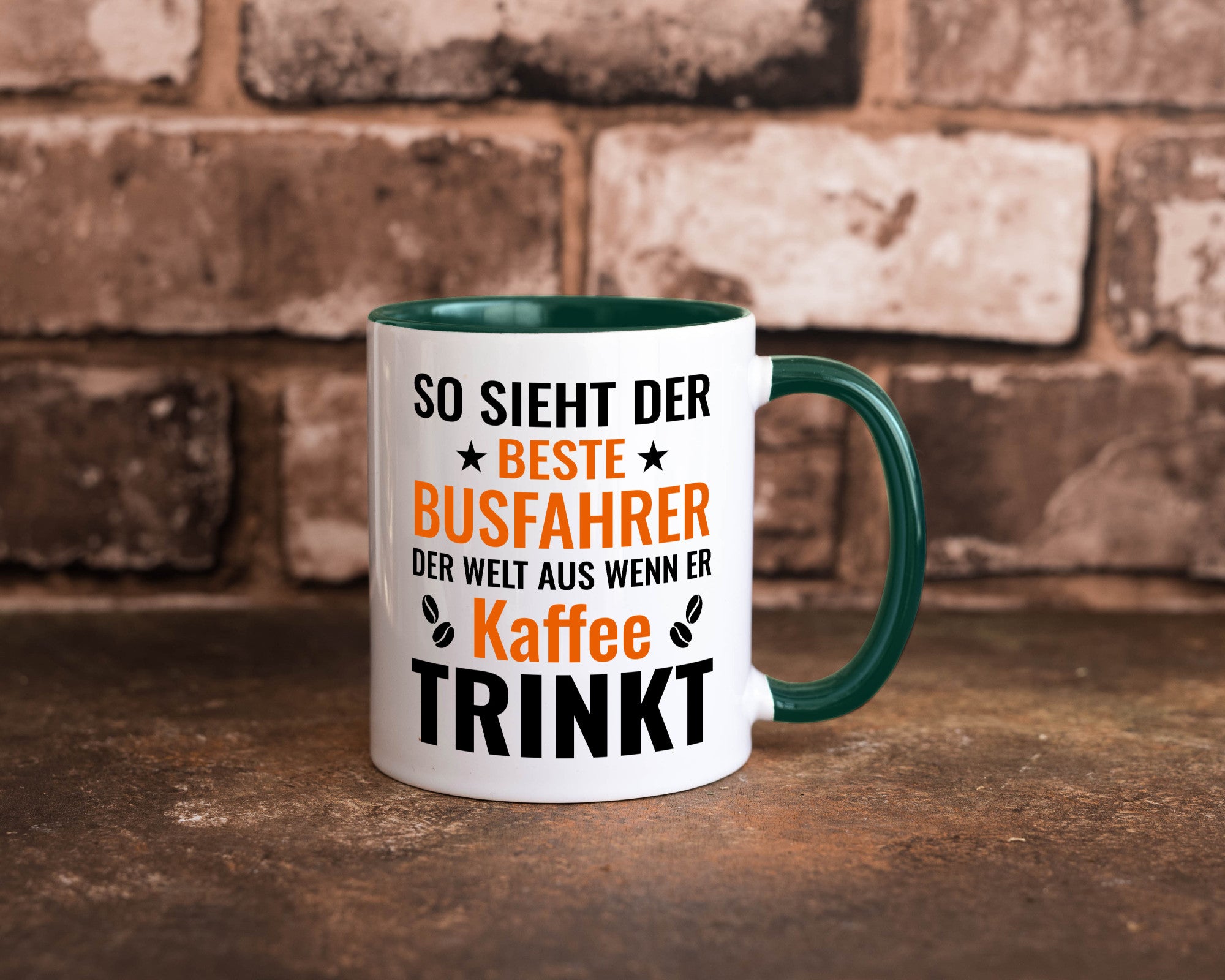 Kaffee trinkt: Busfahrer | Berufsfahrer Fahrer Geschenk Arbeit Kollegen Büro