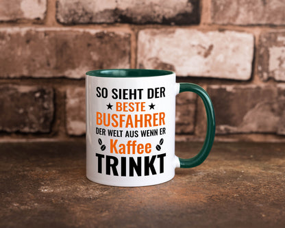 Kaffee trinkt: Busfahrer | Berufsfahrer Fahrer Geschenk Arbeit Kollegen Büro