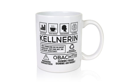 Achtung Probleme Kellnerin | Beruf kellnern Bedienung lustiger Spruch Geschenk