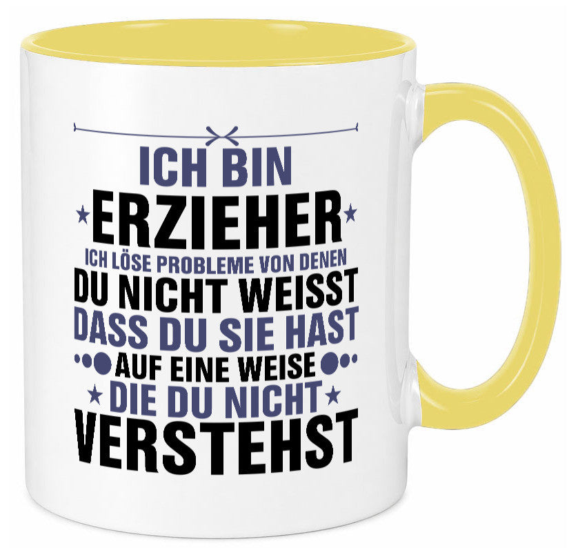 Löse Probleme: Erzieher | Pädagoge Schule v2 lustiger Spruch Geschenk Humor