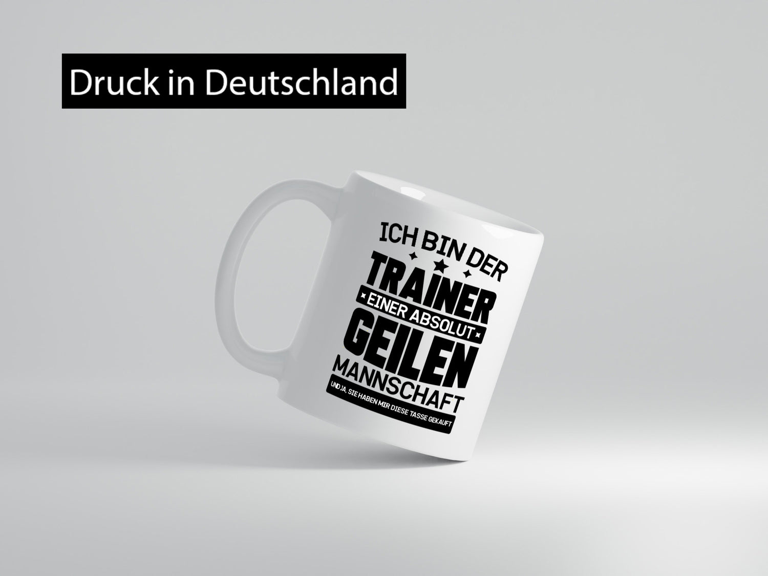 Ich bin Trainer lustiger Spruch Geschenk Humor Geschenkidee Tasse