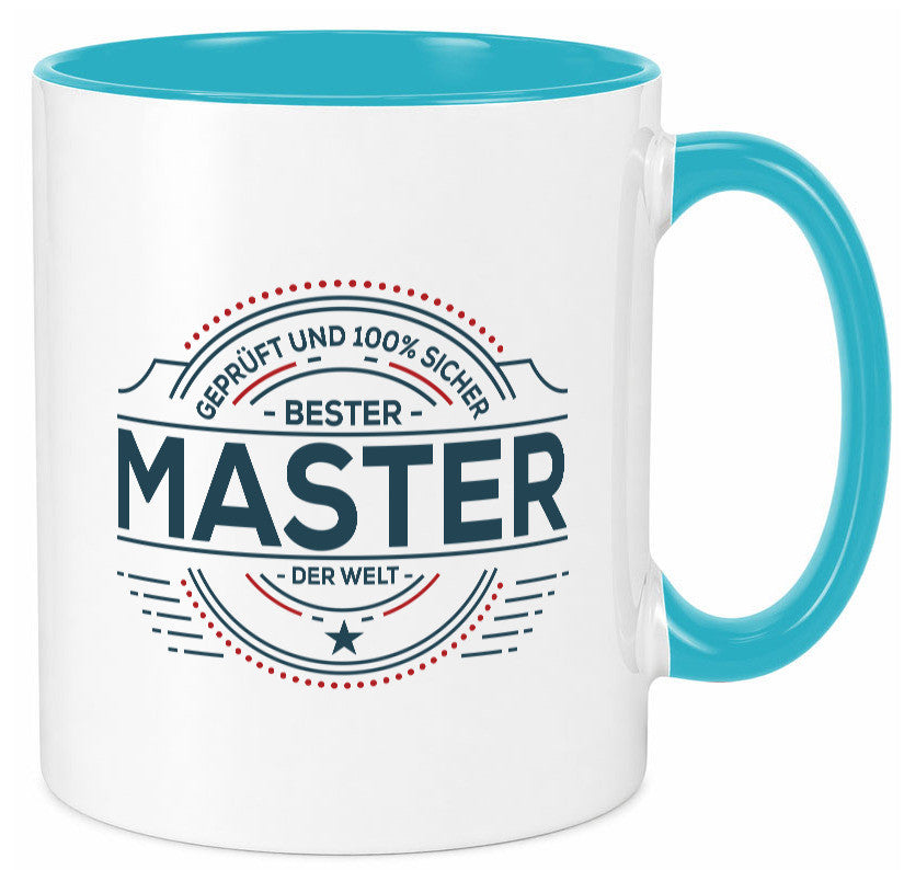 Geprüft und sicher: Master | Universität Student lustig Humor Geschenkidee