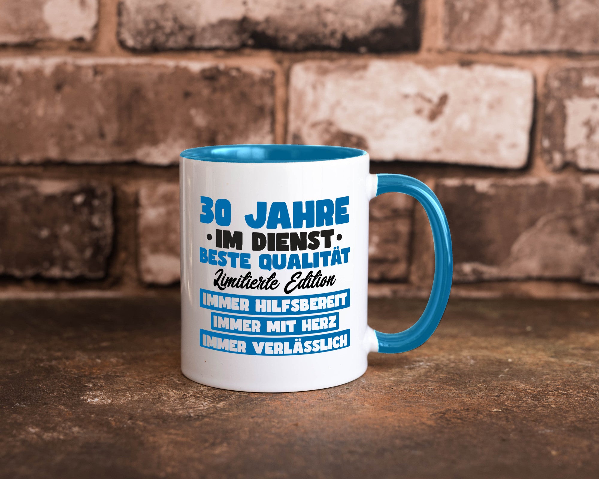 30 Jahre im Dienst | Jubiläum Arbeit v7 lustig Kollegen Büro Geschenk Tasse