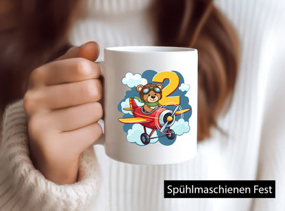2. Geburtstag | 2 Jahre Kinder Pilot Flugzeug lustiger Spruch Geschenk