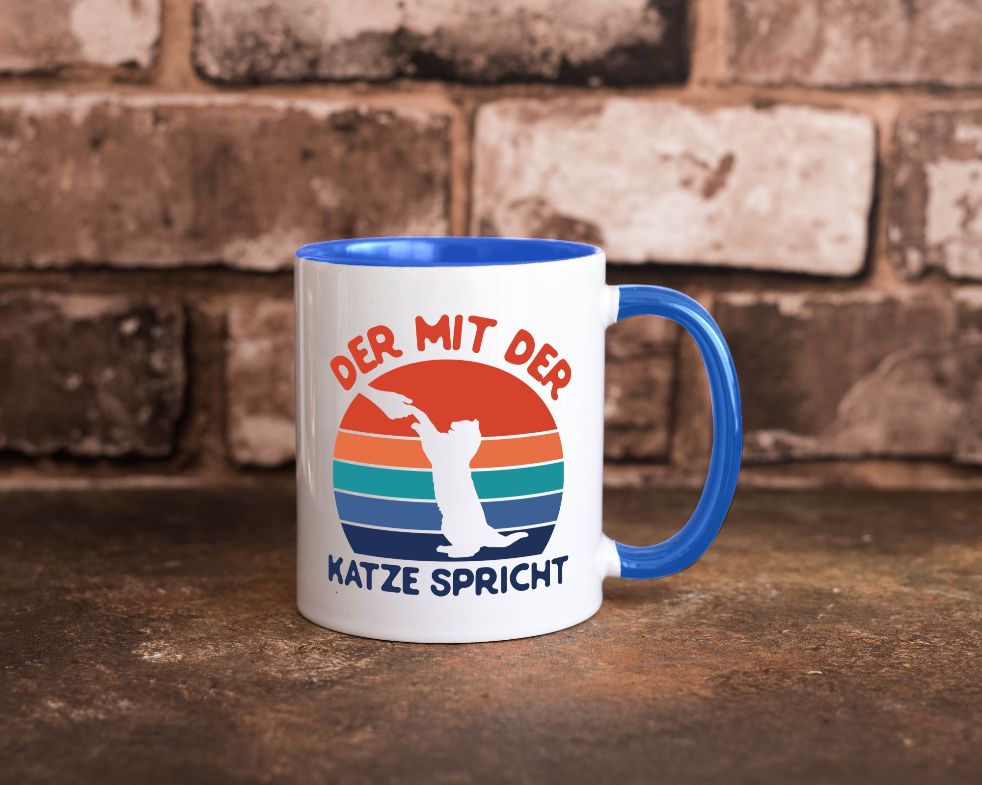 Der mit Katze Spricht | Katzenliebhaber Humor Tierliebhaber Geschenkidee Tasse