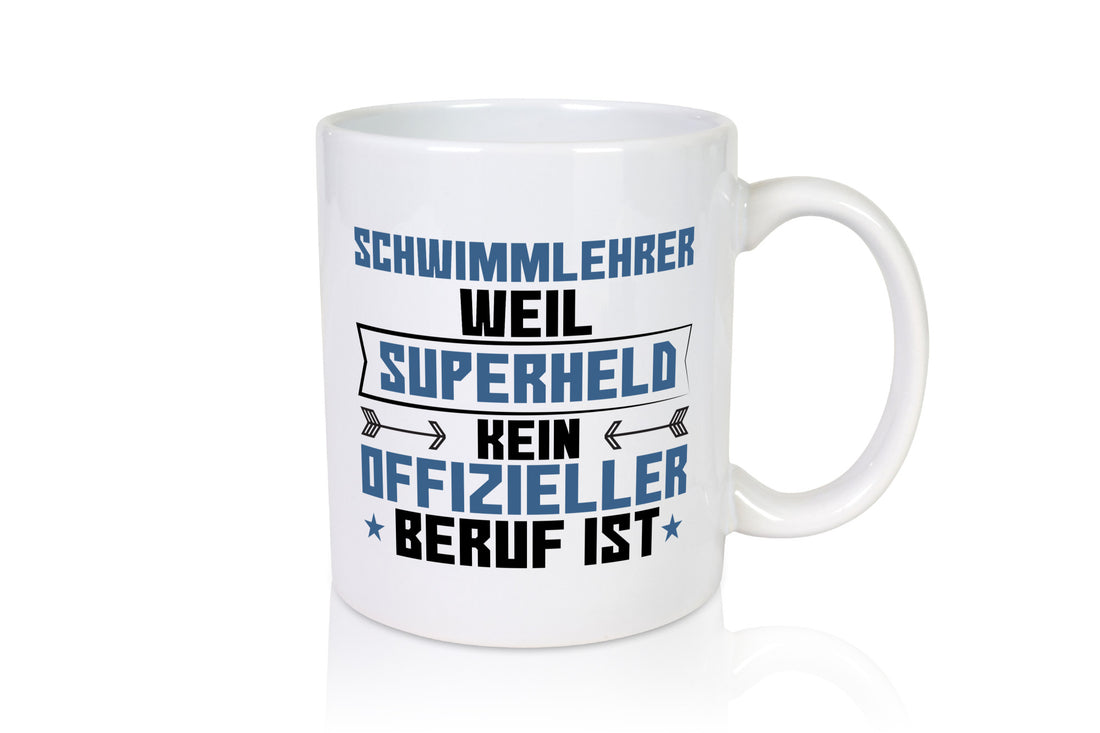 Superheld Schwimmlehrer | Lehrer Schüler schwimmen lustig Humor Geschenkidee