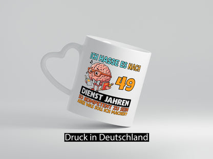 49 Dienstjahre | Arbeit Kompetent Humor Kollegen Büro Geschenkidee Tasse