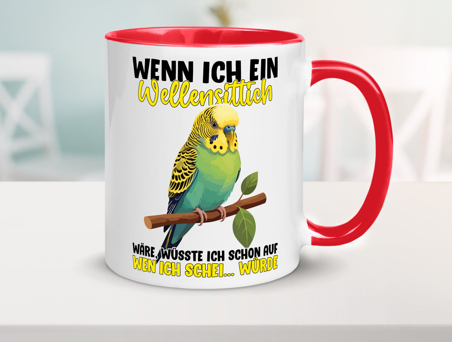 Wellensittich | Vogelbesitzer Humor Geschenkidee Tasse