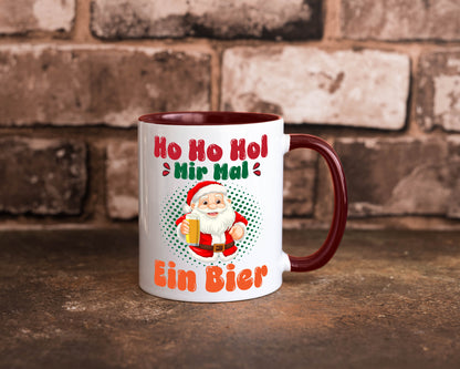 Ho mir mal ein Bier | Ugly Christmas Trinken v2 Geschenkidee Humor Tasse