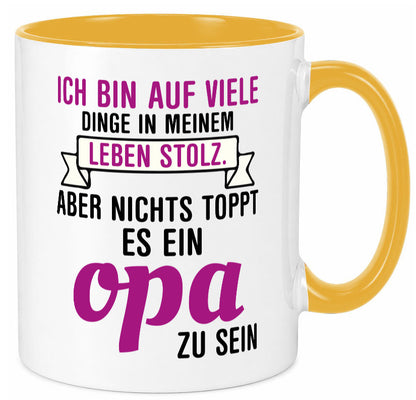 Opa Tasse | Stolzer Großvater Vatertag Enkelkinder Geschenk Familie