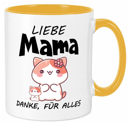 Liebe Mama Danke, für alles | Muttertag Beste Geschenk Familie Geschenkidee Tasse