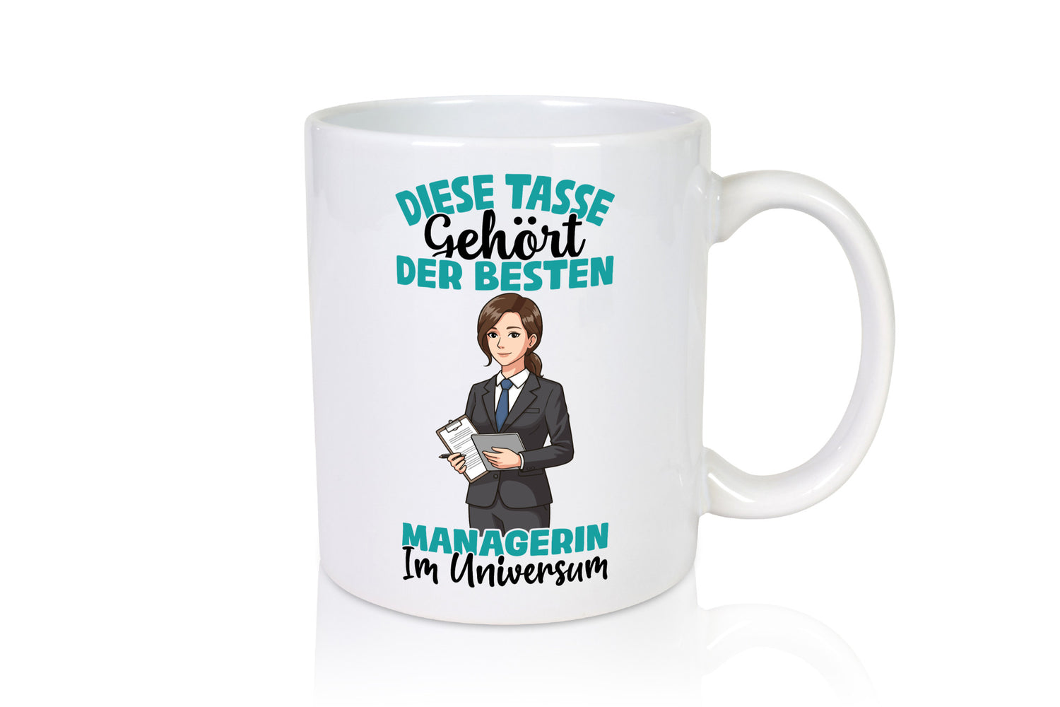 Im Universum: Managerin | Management Geschenkidee Humor Tasse